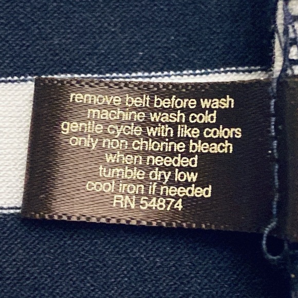 The Limited Navy and White Striped Midi Dress - Picture 10 of 12